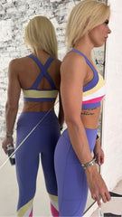 AR 2462 - 4 COLOUR CROP TOP