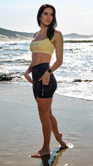 AR 2448 - SQUARE LEG CAMO POCKET BIKER SHORTS