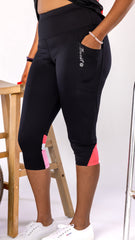 AR 2490 - 3/4 COLOURBLOCK CAPRI