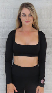 AR 2442 - SQUARE NECK LONG SLEEVE
