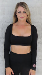 AR 2442 - SQUARE NECK LONG SLEEVE