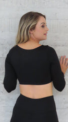 AR 2442 - SQUARE NECK LONG SLEEVE