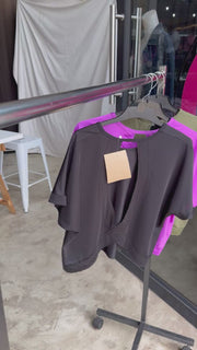 AR 2480 - CROSSOVER BACK T SHIRT