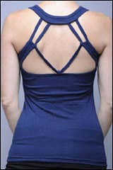 V neck multistrap vest