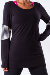 elbow patch long sleeve T shirt