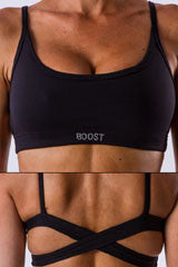 AR 1185-backless strappy x-cross crop top