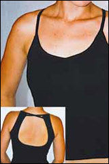 Keyhole X cross vest