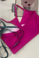 AR 1258-one sided strappy crop top