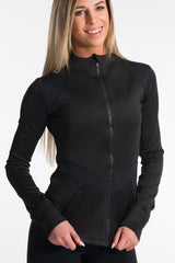 AR 1649 - Mesh Inset Scuba Jacket with Roll Cuff