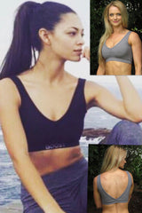 AR 1560 - Plunge Back and Front Crop Top