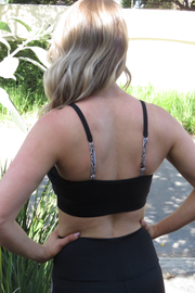 AR 1855 - PADDED STRAPPY CROP TOP