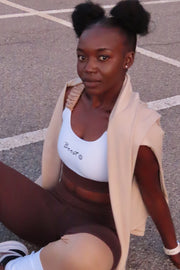 AR 2197 - RUSHED STRAP CROP TOP